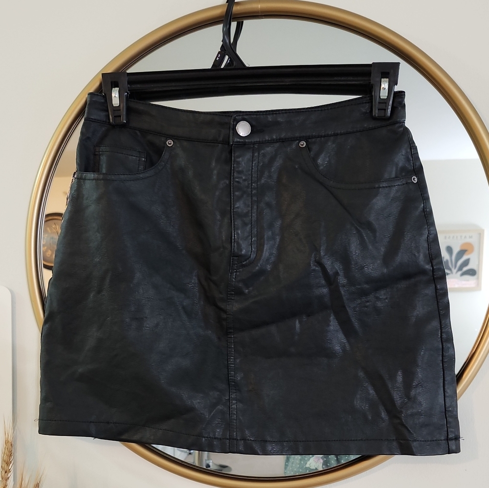 Leather Mini Skirt